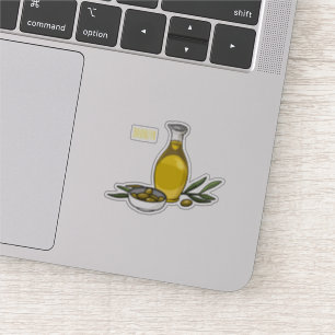 Sticker Illustration d'huile d'olive