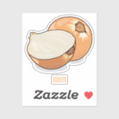 Sticker Illustration d'oignon (Feuille)