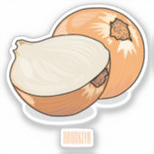Sticker Illustration d'oignon (Recto)