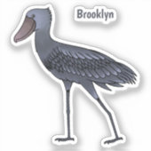 Sticker Illustration d'oiseau de cordonnier (Recto)