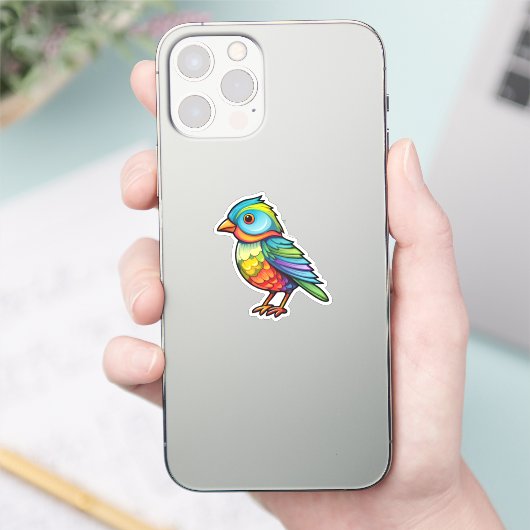 Sticker Illustration d'oiseau de dessin (Téléphone)