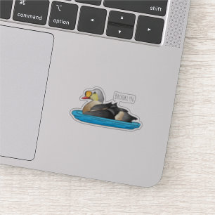 Sticker Illustration d'oiseau de l'eider King