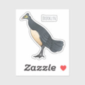 Sticker Illustration d'oiseau maleo (Feuille)