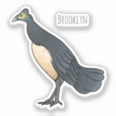 Sticker Illustration d'oiseau maleo (Recto)