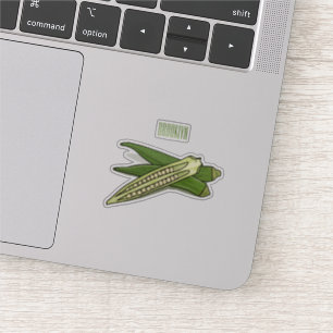Sticker Illustration d'Okra
