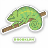 Sticker Illustration du caméléon de la parson (Recto)