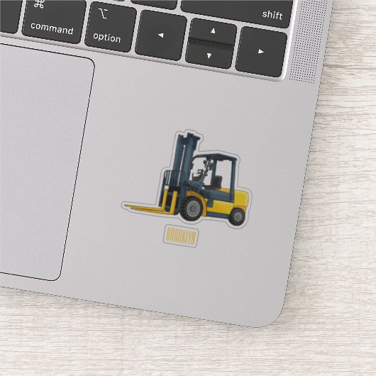 Sticker Illustration du chariot élévateur (Détail)