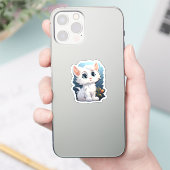 Sticker Illustration du chat de dessin (Téléphone)