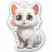 Sticker Illustration du chat de dessin (Recto)