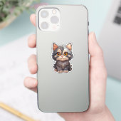 Sticker Illustration du chat de dessin (Téléphone)