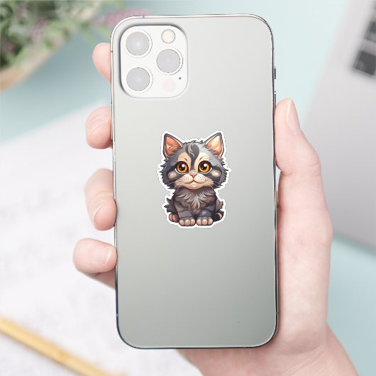 Sticker Illustration du chat de dessin (Téléphone)