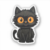 Sticker Illustration du chat de dessin (Devant)