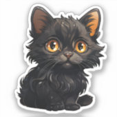 Sticker Illustration du chat de dessin (Recto)