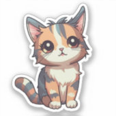 Sticker Illustration du chat de dessin (Recto)