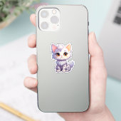 Sticker Illustration du chat de dessin (Téléphone)