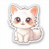 Sticker Illustration du chat de dessin (Devant)