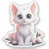 Sticker Illustration du chat de dessin (Recto)