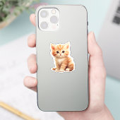 Sticker Illustration du chat de dessin (Téléphone)