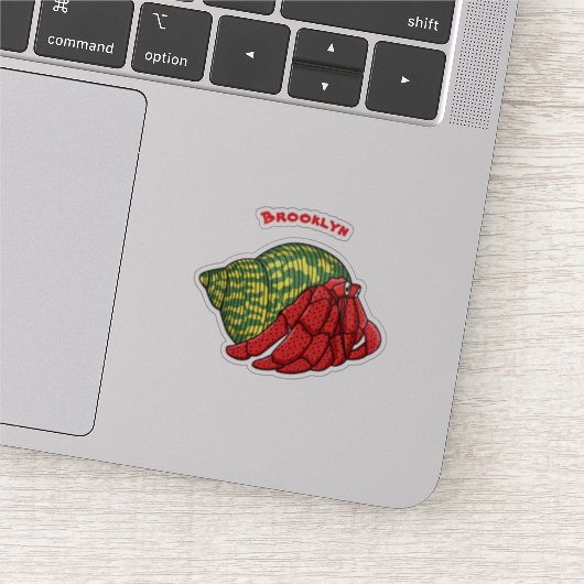 Sticker Illustration du crabe mignon (Détail)