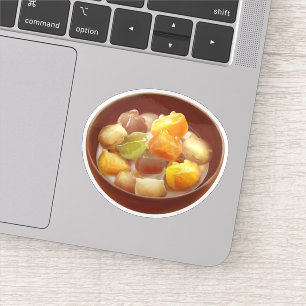 Sticker Illustration du dessert de balle Taro