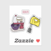 Sticker Illustration du mixer (Feuille)