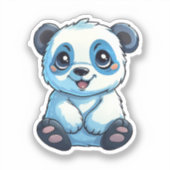 Sticker Illustration du panda de dessin (Recto)