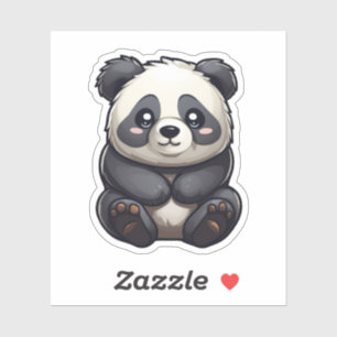 Sticker Illustration du panda de dessin