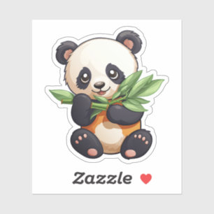 Sticker Illustration du panda de dessin