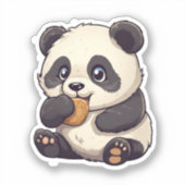 Sticker Illustration du panda de dessin (Recto)