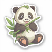 Sticker Illustration du panda de dessin (Recto)