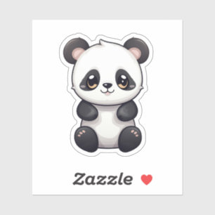 Sticker Illustration du panda de dessin