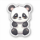 Sticker Illustration du panda de dessin (Devant)