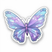 Sticker Illustration du papillon de dessin (Recto)