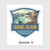 Sticker Illustration du parc national des îles Channel (Feuille)