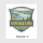 Sticker Illustration du parc national des Voyageurs Insign (Feuille)