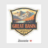 Sticker Illustration du parc national Great Basin Art de v (Feuille)