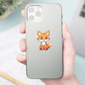 Sticker Illustration du renard de dessin (Téléphone)