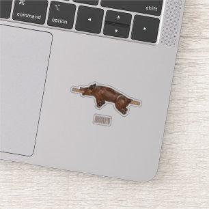 Sticker Illustration du rôti de porc / rôti de porc