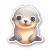 Sticker Illustration du sceau de dessin (Devant)