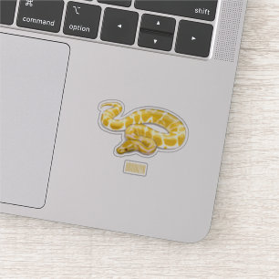 Sticker Illustration du serpent python birman