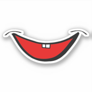 Sticker Illustration du sourire sans dents