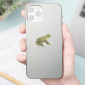 Sticker Illustration du vecteur grenouille léopard (Téléphone)