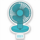 Sticker Illustration du ventilateur (Recto)