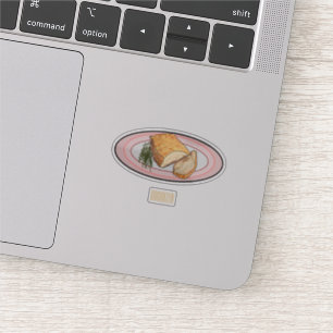 Sticker Illustration du ventre de porc rôti