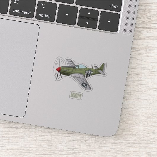 Sticker Illustration d'un avion militaire (Détail)
