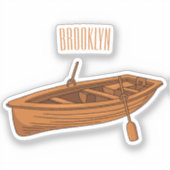 Sticker Illustration d'un bateau à roues (Recto)