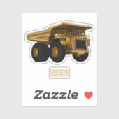 Sticker Illustration d'un camion à grande échelle (Feuille)