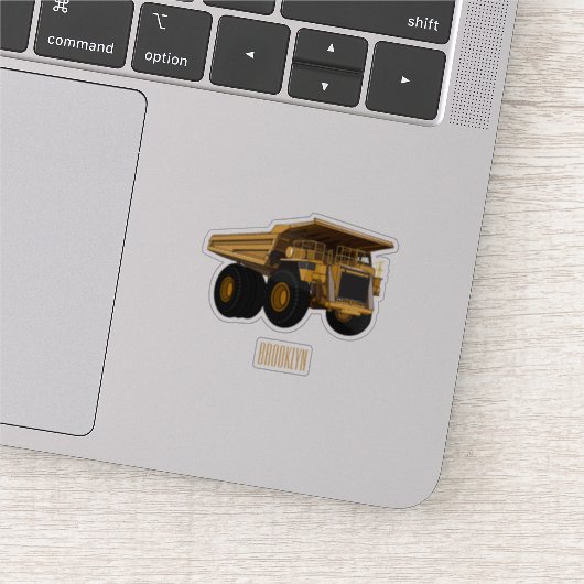 Sticker Illustration d'un camion à grande échelle (Détail)