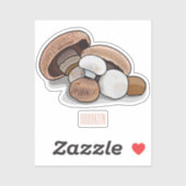 Sticker Illustration d'un champignon (Feuille)