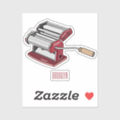 Sticker Illustration d'un fabricant de pâtes alimentaires (Feuille)